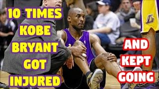 10 Times Kobe Bryant was Injured but REFUSED to Quit  Part 1 of 2 [upl. by Attehcram]