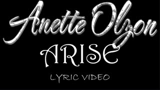 Anette Olzon  Arise  2024  Lyric Video [upl. by Anahsak772]