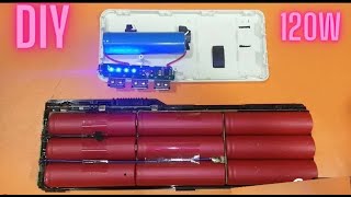 How to Make a 15600 mAh Power Bank from scrap battery  DIY [upl. by Rene]