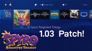 New Spyro Reignited Trilogy 103 Patch Subtitles Motion Blur Toggle amp More Updated [upl. by Yahsat]