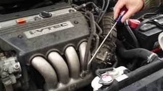 How to Bleed Air After Coolant Replacement Honda Accord [upl. by Irrep]