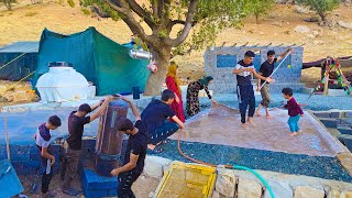 🪣🧼quotAmir and family Installing a Water Heater amp Washing Rugs A Family Day at the Farmquot🧹 [upl. by Oremodlab494]