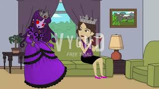 Dark Princess Shokora Throws a Vase at her MomGrounded [upl. by Airlee]