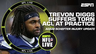 How Trevon Diggs ACL injury will impact the Cowboys this season  NFL Live [upl. by Sanalda948]