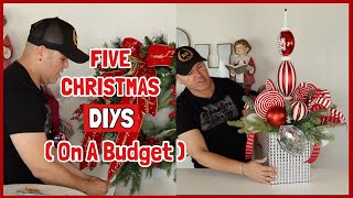 5 NEW Christmas DIYS On A Budget  Elegant Christmas Decorations Ideas  Ramon At Home [upl. by Sitoel857]