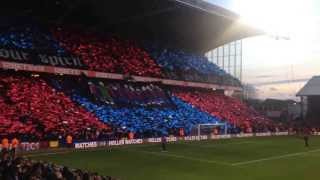 Holmesdale Fanatics tifo before Manchester United cpfc [upl. by Ekoorb]