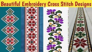 Beautiful Embroidery Cross Stitch DesignsCross Stitch Patterncookncraftainment [upl. by Epillihp]