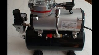 Airbrush Compressor AS189 Review part2 [upl. by Krongold]