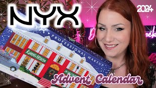 UNBOXING NYX 2024 MAKEUP ADVENT CALENDAR  FULL SIZES ARE BACK AND ITS GOOD [upl. by Elleda]