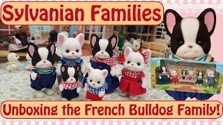 Unboxing the Sylvanian Families French Bulldog Family Meet the Checkers [upl. by Benton100]