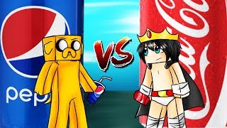 MINECRAFT RETO DE LA BASE DE COCACOLA VS BASE DE PEPSI 🥤😂 ¿CUÁL TE GUSTA MÁS [upl. by Anauqaj]