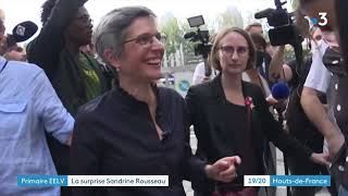 Sandrine Rousseau au 2ème tour de la primaire des Ecologistes [upl. by Zoara684]