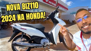 CHEGOU  NOVA BIZ 110 2024  NA HONDA EM DETALHES  como sair de biz110 pelo consórcio na honda [upl. by Bortman]