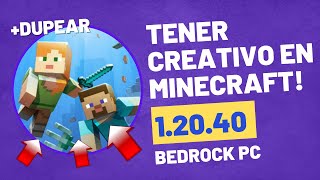 Como tener creativo en Realms Minecraft Bedrock 12040  Borion Client Injector Hacks funcionando [upl. by Elazaro]