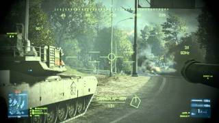 TANK M1ABRAMS SKILLS  BF3 GAMEPLAY ULTRA  90miLLA [upl. by Otrebide859]