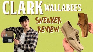 CLARK WALLABEES FULL REVIEW UNBOXING OF THE MAPLE AND COLA COLOURWAY [upl. by Katy]