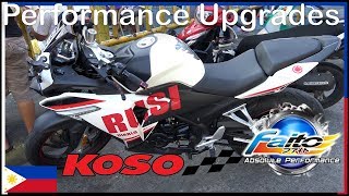 Performance Upgrades  Koso  Faito  Rusi ss250 Sigma  PJ MotoParts [upl. by Janus322]