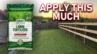 Lawn Fertilizer Recommendations  How Much Fertilizer to Apply Each Year for Healthy Green Grass [upl. by Dickerson54]