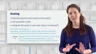 Academic reading and writing in English Part 12 Integrating material from sources [upl. by Christin]