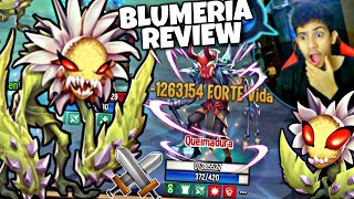 ESSE É UM DOS MELHORES MONSTROS DO JOGO REVIEW DA BLUMERIA NÍVEL 150 FULL X E BATALHAS NO PVP [upl. by Eatnuhs]