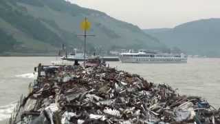 Auf dem Rhein durch die Loreley mit Vorspannschlepper [upl. by Annice]