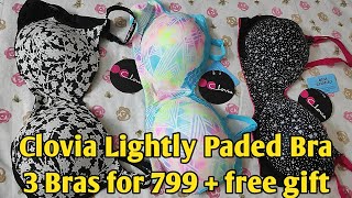 Paded BraClovia bra haulNo Underwire braclovia lingerie online shopping haulOxy glow toilet kit [upl. by Mohandis]