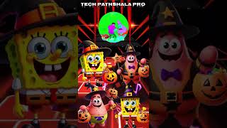 Spongebob Squrepants Halloween ⚡ Patrick ⚡Bro Hacker ⚡Tiles Hop coffindance shorts [upl. by Nickelsen135]