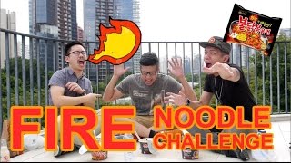 Fire Noodle Challenge 불닭볶음면 도전  TGIS  UMeAndFridays [upl. by Ael]