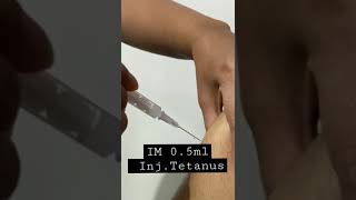 05 mL of Tetanus Toxoid Adsorbed vaccine should be given intramuscularly [upl. by Neuburger765]