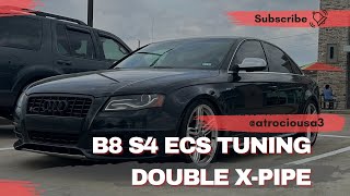 B8 S4 Double XPipe Exhaust [upl. by Epoh]