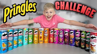 BIGGEST Pringles Challenge 2024 with SPICY flavors [upl. by Kurman]