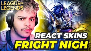 REACT SKINS NOITE APAVORANTE LEAGUE OF LEGENDS [upl. by Ashia787]