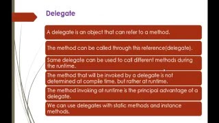 C Beginner to advanced  Lesson 30  Usage Of Delegates – Part 2 [upl. by Aicatsan904]