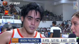 IRVEN PALENCIA 11 PTS 57FG 6 AST 2 AST Best Player of the Game [upl. by Hoskinson]