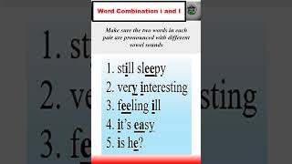 Word Combination i and I  How to learn English pronunciation english learnenglish spokenenglish [upl. by Lotsyrk273]