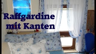 DIY Raffgardine mit Kanten abgesetzt selber nähen erklärt [upl. by Trixie]