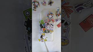 THE AMAZING DIGITAL CIRCUS stickers DIY with Main Theme song😊Cute Custom Phone Case shorts [upl. by Lenehc821]