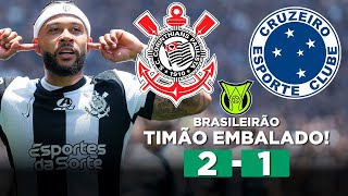 CORINTHIANS VENCE O CRUZEIRO E SONHA COM VAGA NA LIBERTADORES CORINTHIANS 2 x 1 CRUZEIRO [upl. by Paulsen165]