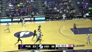 Portland Womens Basketball 65 University of San Diego 87 [upl. by Saunderson]