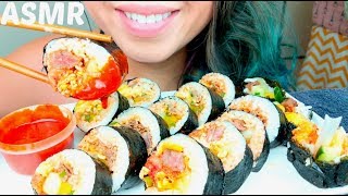 ASMR PRIME BEEF RIB KIMBAP  Korean Sushi Rolls 먹방 No Talking suellASMR [upl. by Hiasi]