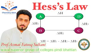 Hesss law of constant heat summation class 11 chemistry  Ch7 Lecture10A  Chemistry ideas [upl. by Cynera]