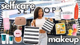 lets go self care  makeup NO BUDGET shopping at Sephora  HAUL [upl. by Mcclary]