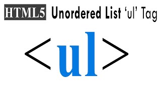 HTML ul tag Unordered List with attributes amp features [upl. by Llehcal]