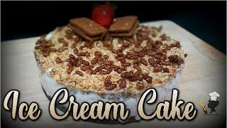 Ice Cream Cake  Bourbon Biscuit Ice cream Cake  Sameenas Cookery [upl. by Adalbert]