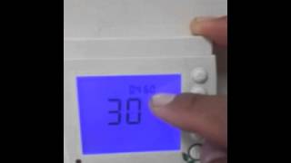 Setting thermostat schneider [upl. by Idoj965]