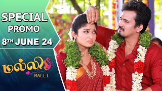 Malli Serial  Special Promo  8th June 24  Nikitha  Vijay  Saregama TV Shows Tamil [upl. by Nanyt]