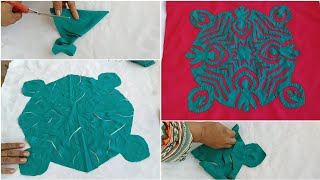 Easy to Aplic Pillow cover Cutting amp Stitching Appliqué Sindhis Beauty [upl. by Enyawud]