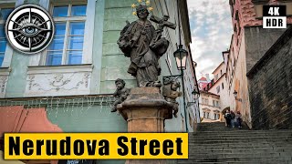 Prague Walking Tour of Hradcany Prague Castle and Nerudova Street 🇨🇿 Czech Republic 4k HDR ASMR [upl. by Mignon]