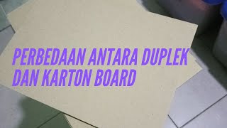 perbedaan antara karton board dan kertas duplek [upl. by Nuy609]