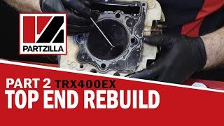 400EX Top End Rebuild Part 2 Cylinder Head Inspection  Partzillacom [upl. by Aras270]